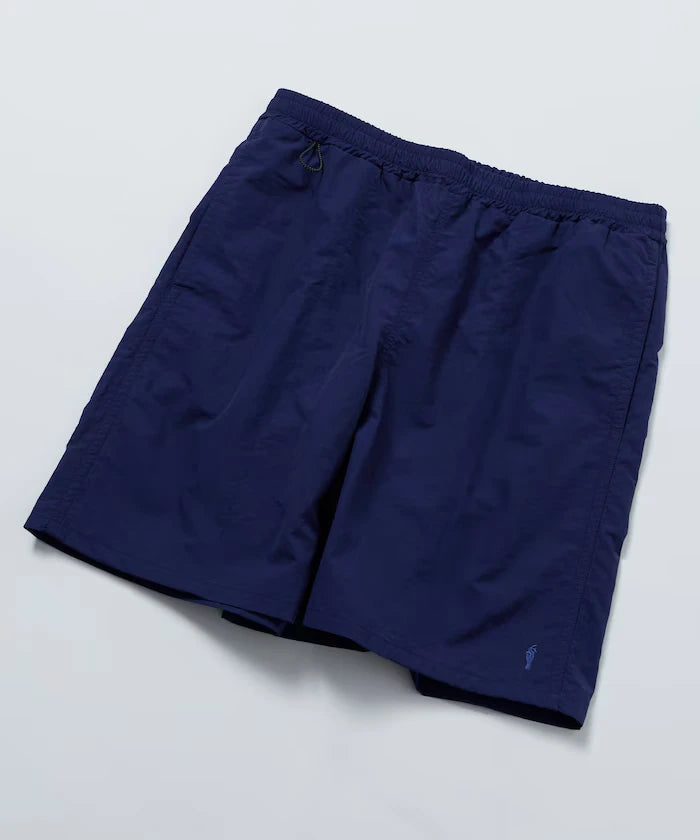 Nylon Medium Length Baggy Shorts