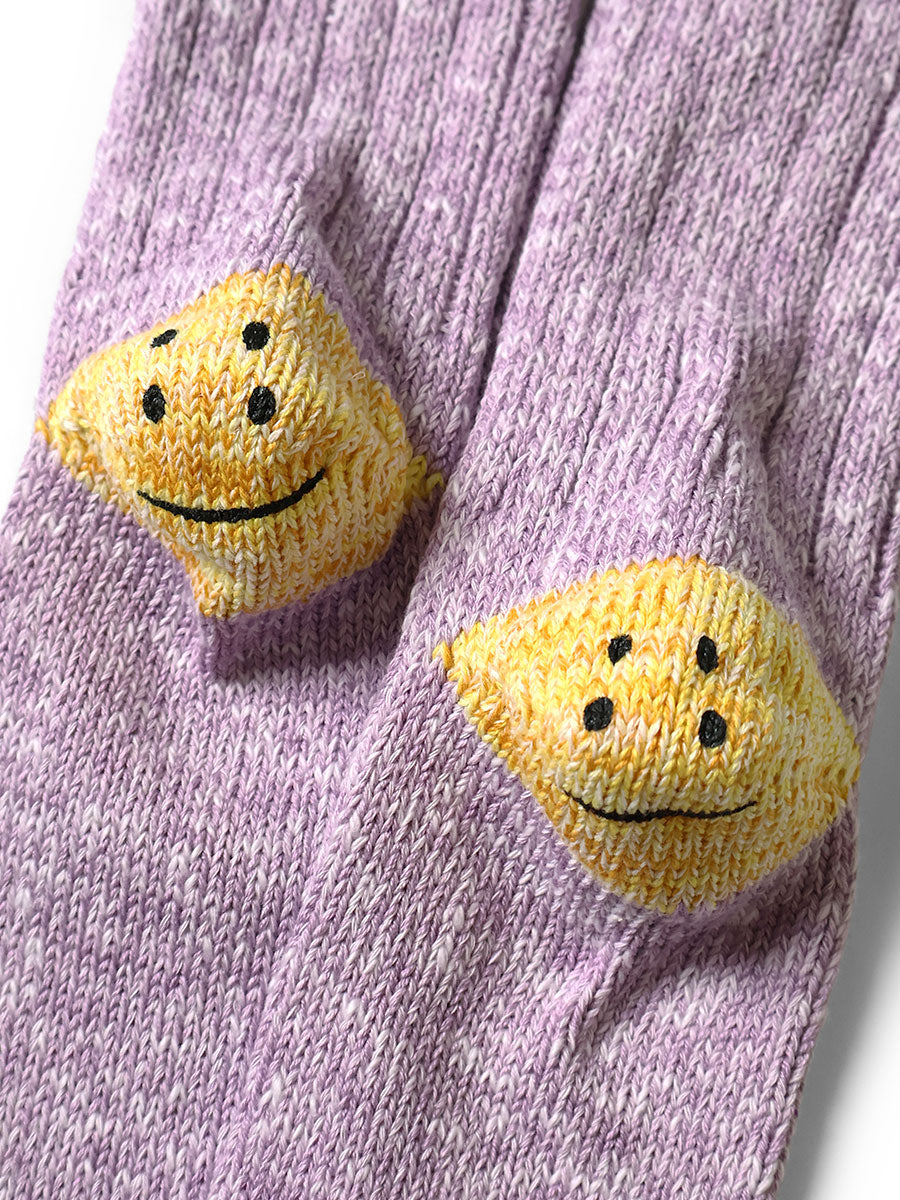 56 pieces 3×1 rib RAINBOWY HAPPY HEEL socks