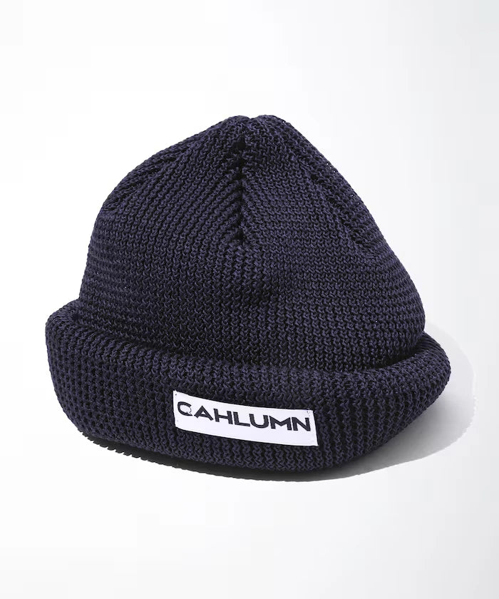 Straw Yarn Roll Knit Cap