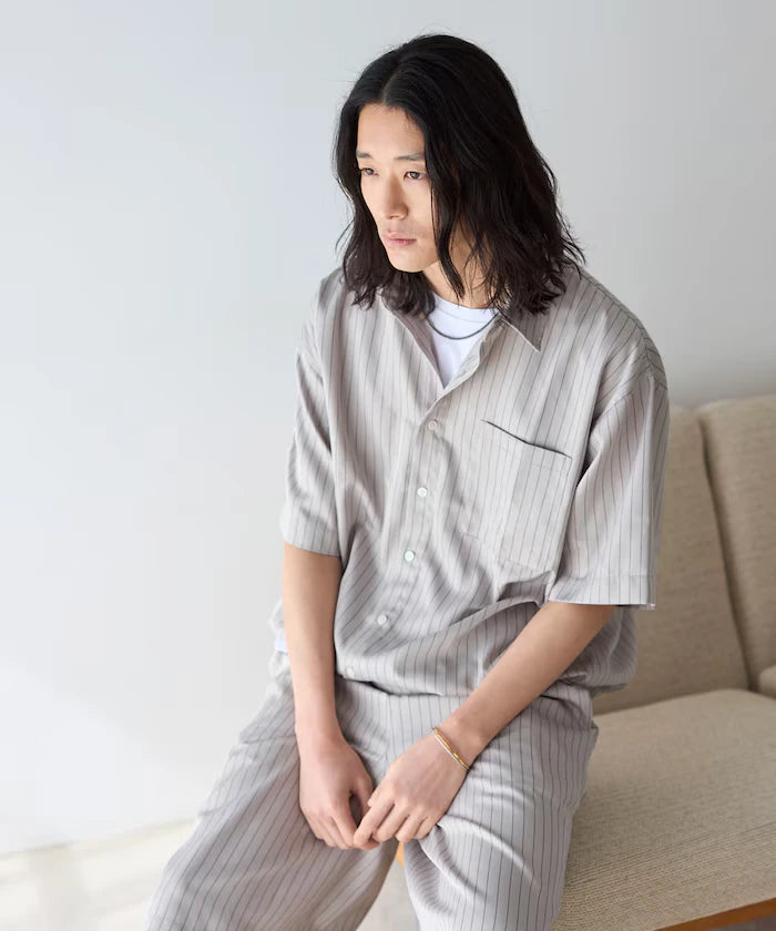Spindle Stripe Short Sleeve Shirt / Compatible with Setup