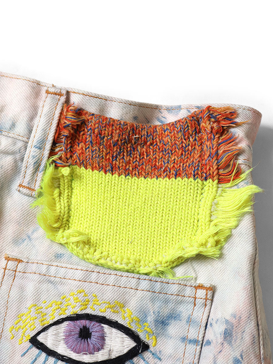 14oz Denim Tie-Dye Mini Skirt (SPEAKEASY Remake...)