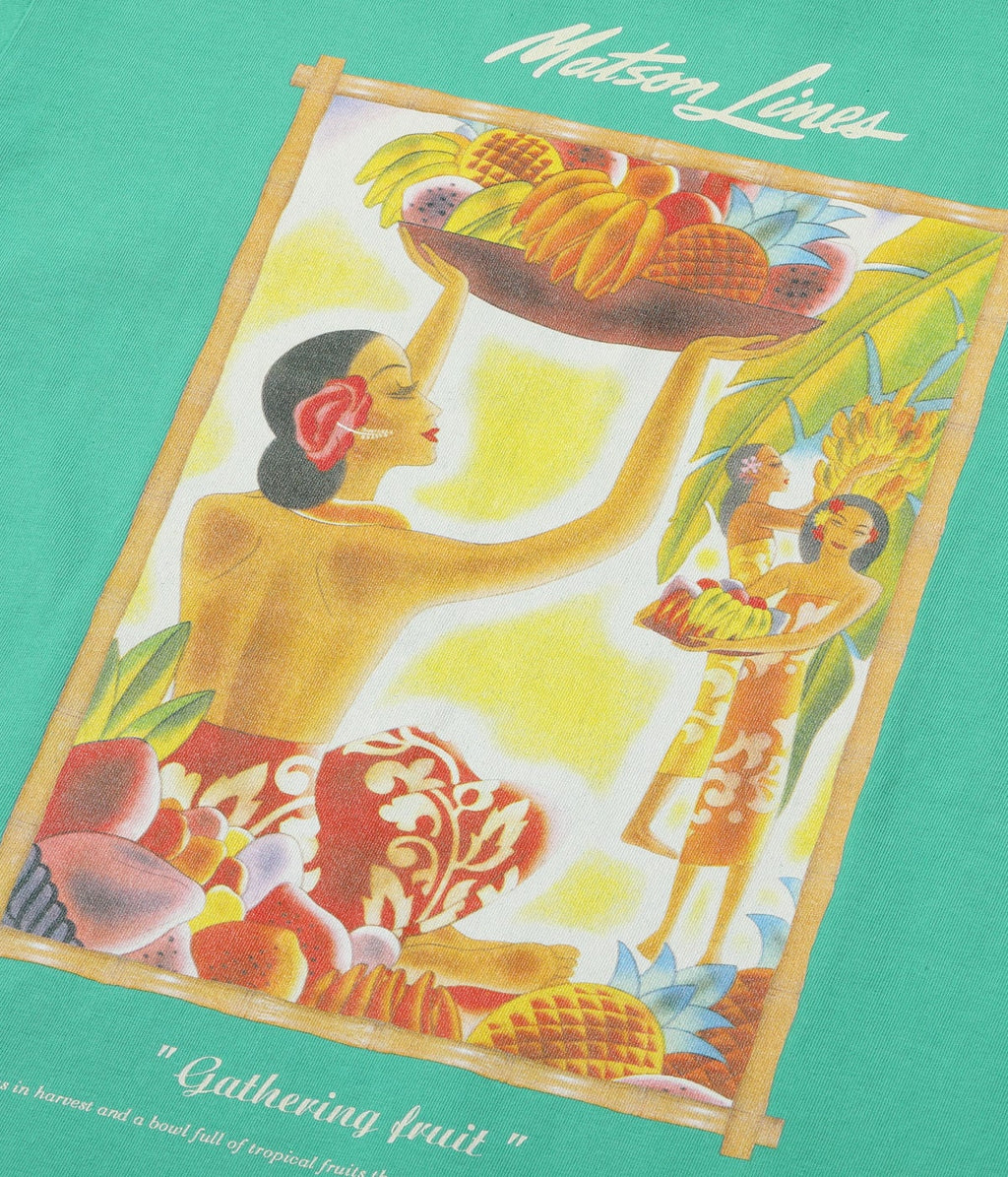 SUNSURF PRINT T-SHIRTS “GATHERING FRUIT”