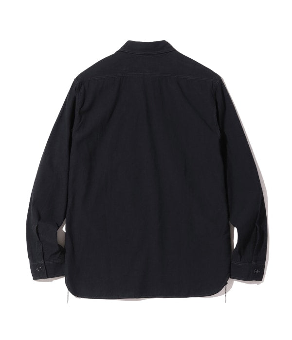 WILLIAM GIBSON COLLECTION BLACK CHAMBRAY WORK SHIRTS