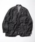 French Linen Denim Tailored Jacket