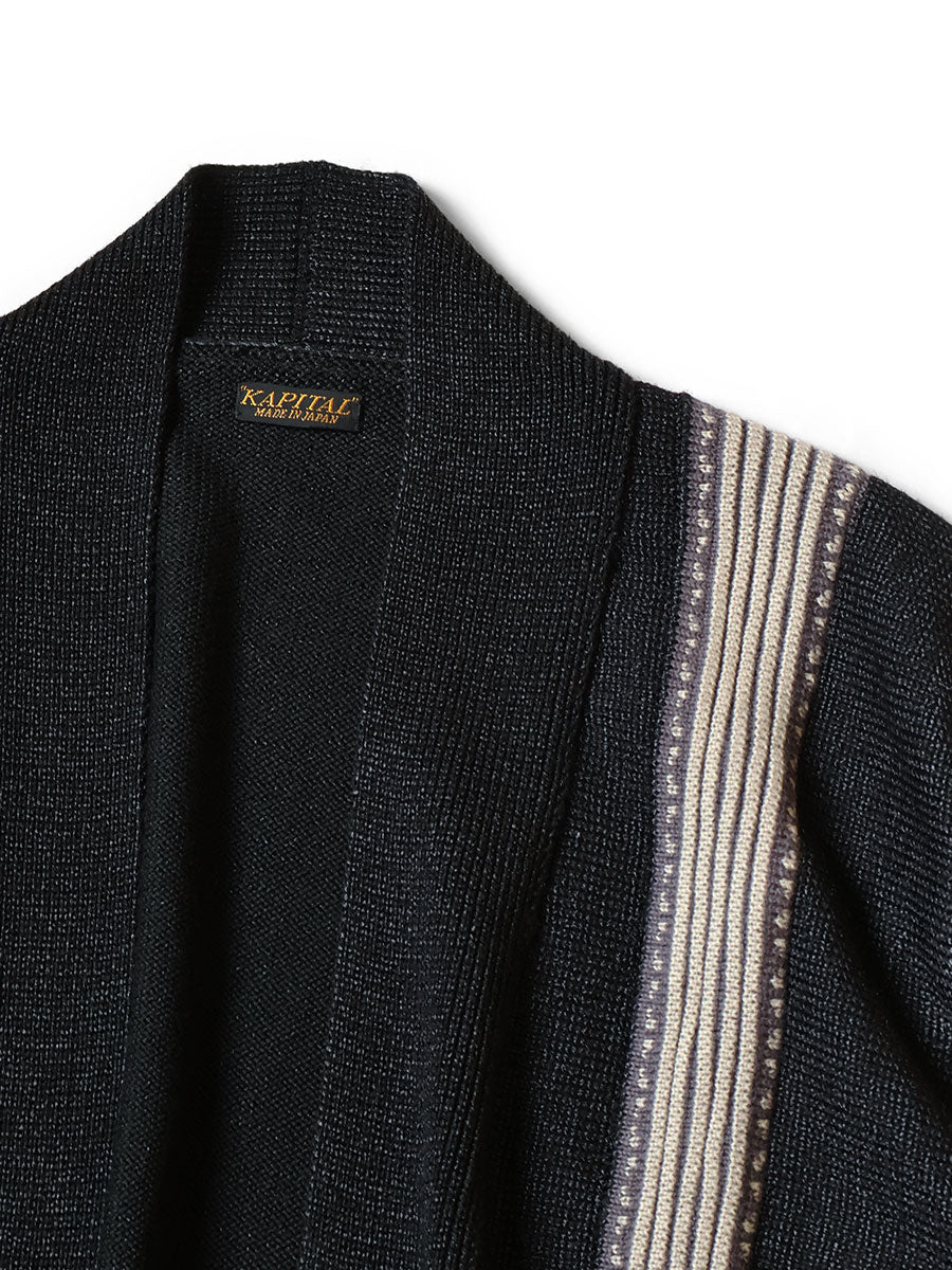 7G Retro Striped Opera Cardigan