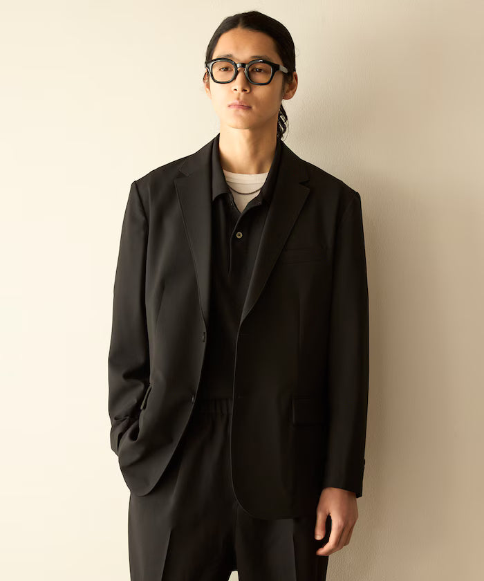 Functional Material Jacket & Wide Slacks Set Up / Washable / UV Cut / Quick Dry / Contact Cooling