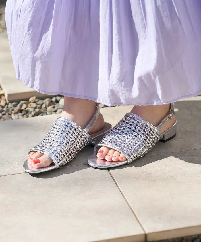 Leather Mesh Sandal