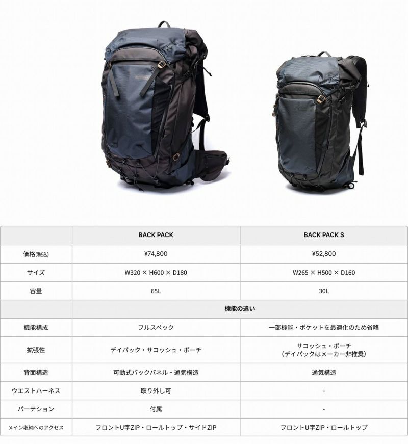 EPIC SERIES BACK PACK S