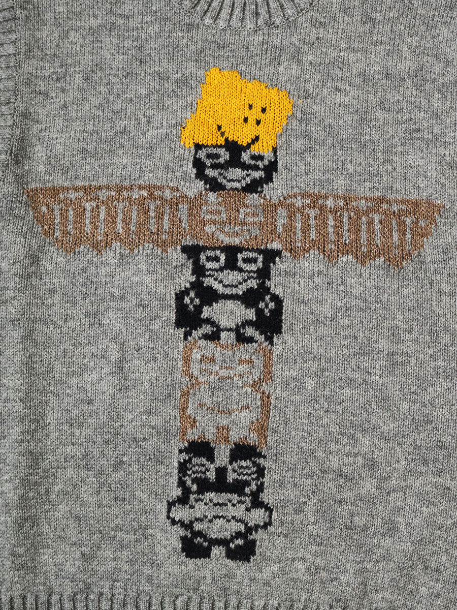 5G Wool PECKISH Totem Pole Vest