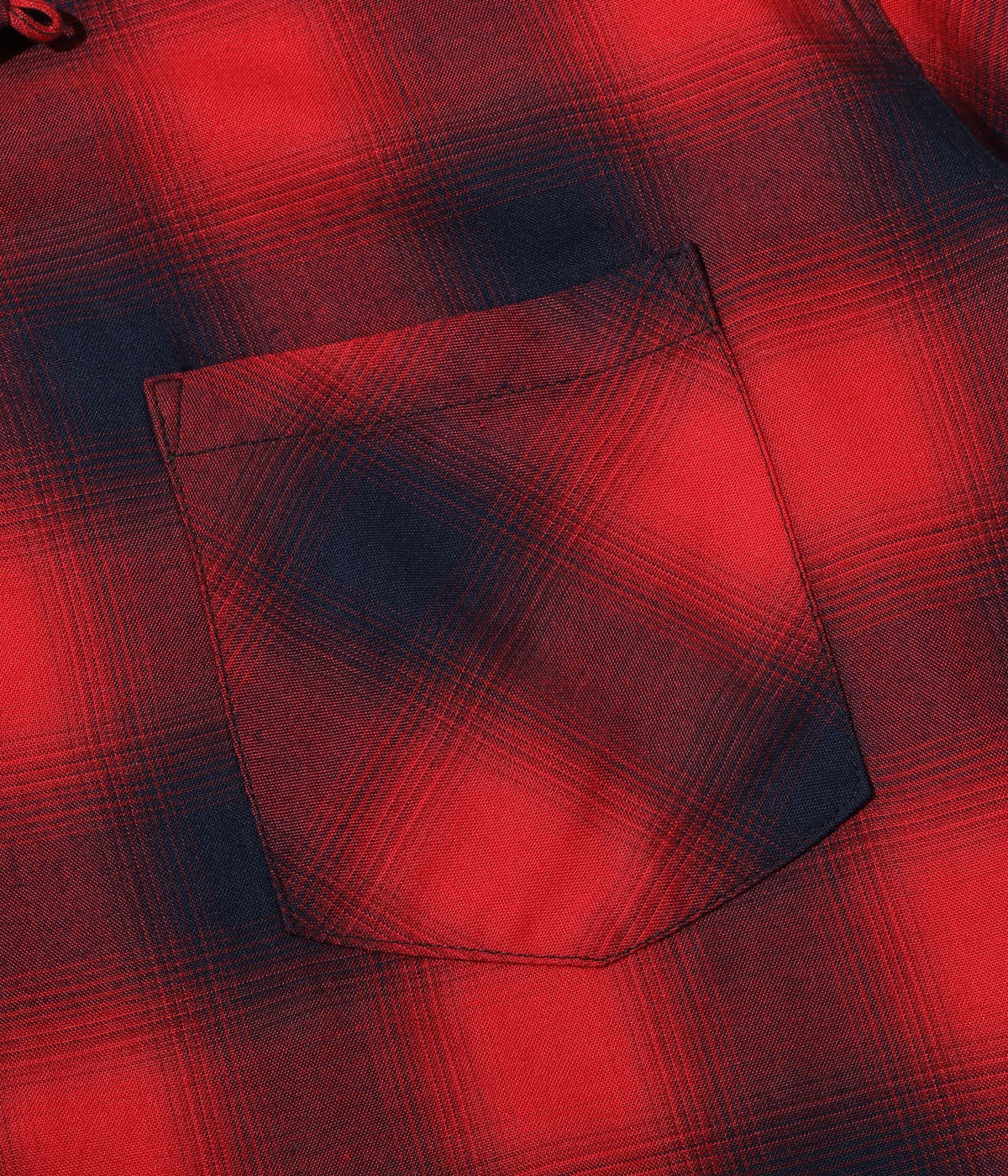 RAYON OMBRE CHECK OPEN SHIRT