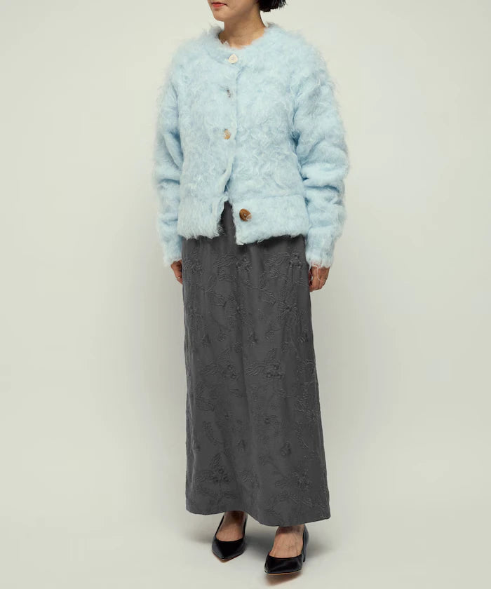 Flower Embroidery I-Line Easy Skirt