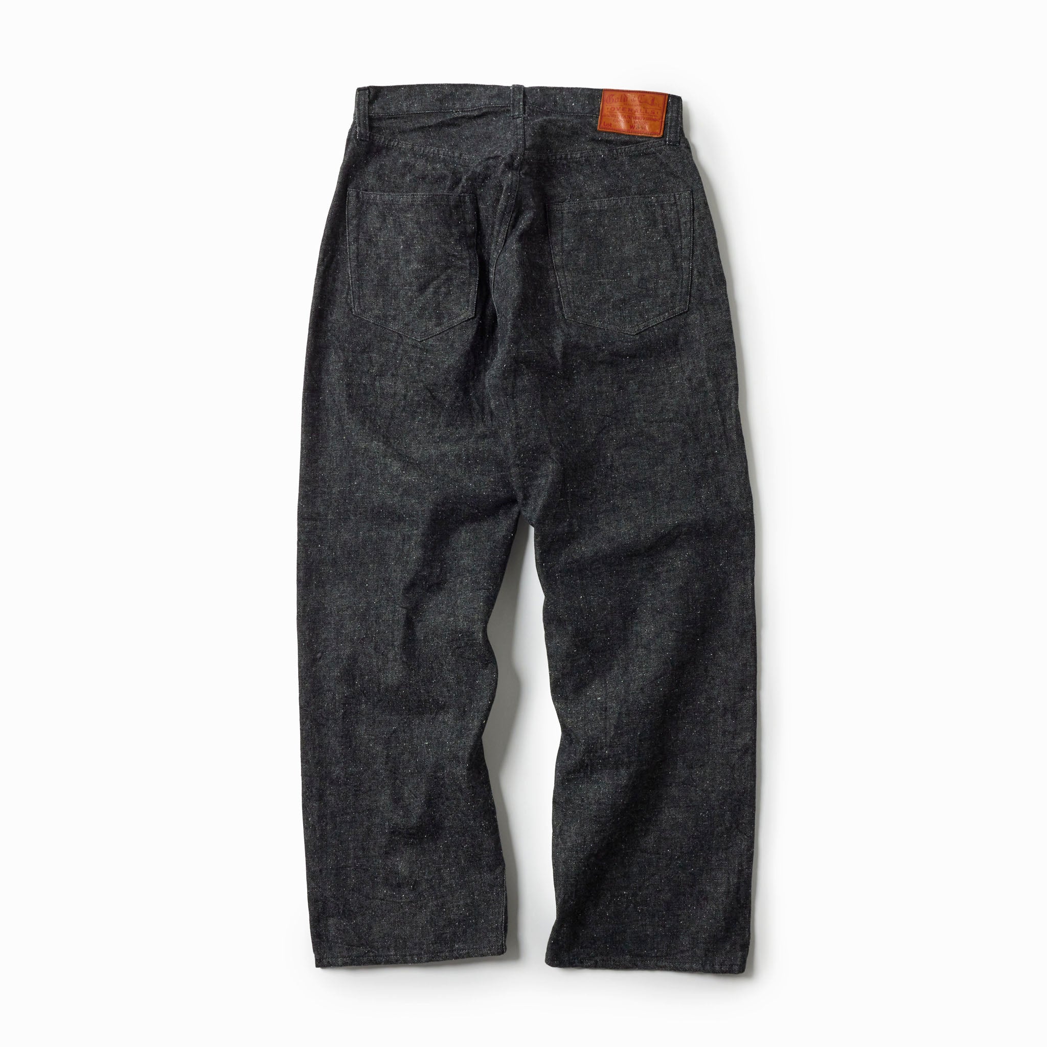 GL42579A / RECYCLED WASTE SUVIN COTTON YARN 14oz. DENIM 5POCKET WIDE PANTS