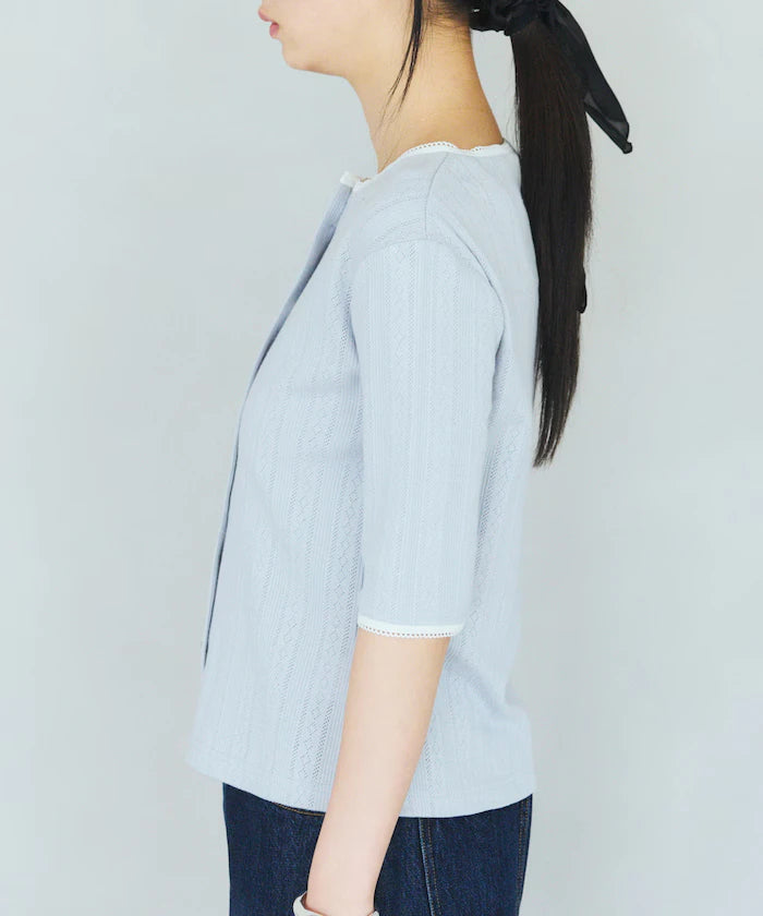 Knitted Cardigan with Variation Buttons