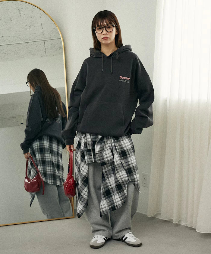Sagara Embroidery French Bulldog Fleece-Lined Hoodie Limited Edition