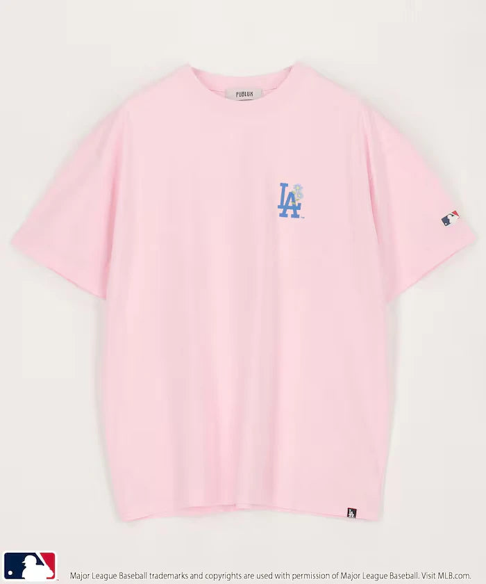 MLB One-Point Flower Embroidery T-Shirt
