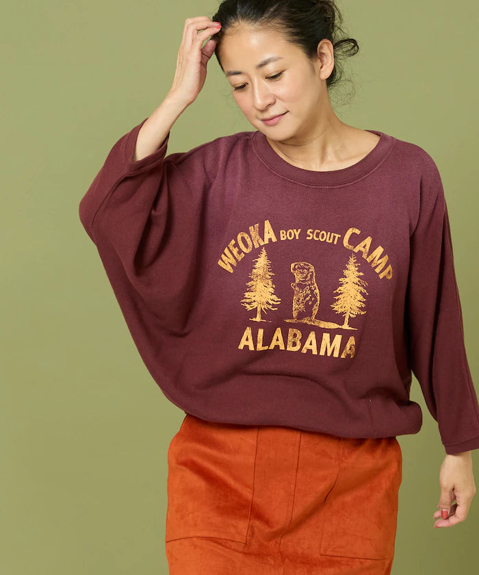 Fade Print Dolman Sweat
