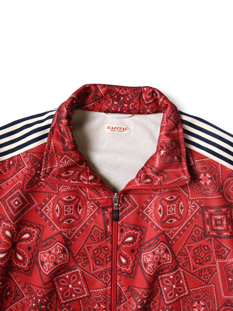Smooth Jersey COOKIE Bandana Pattern Track JKT