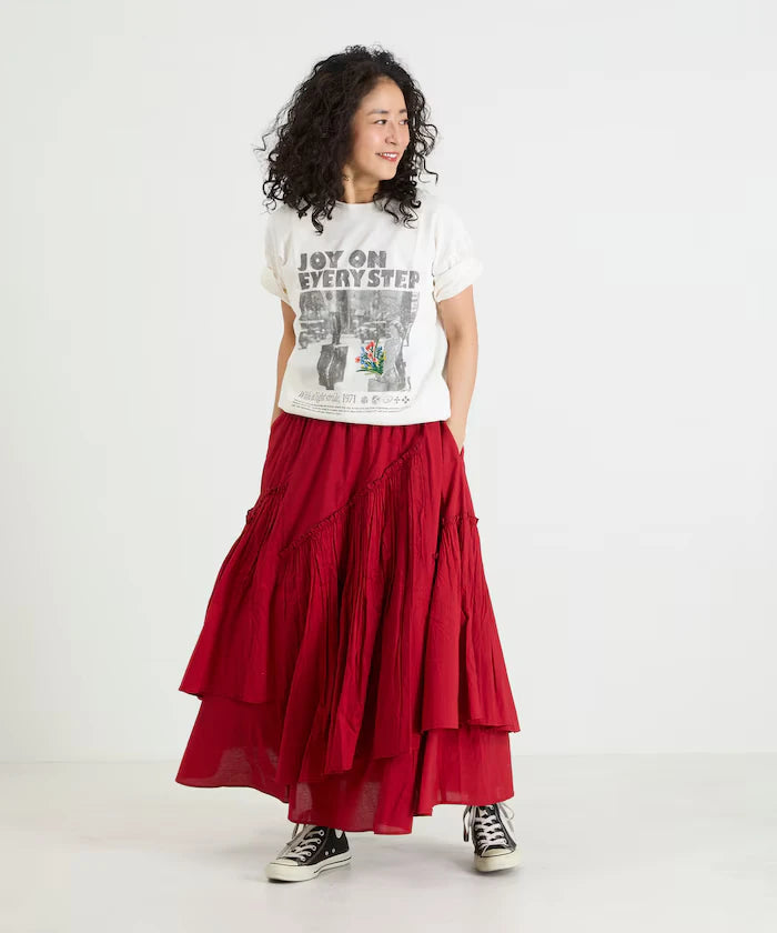 India Frill Maxi Gathered Skirt