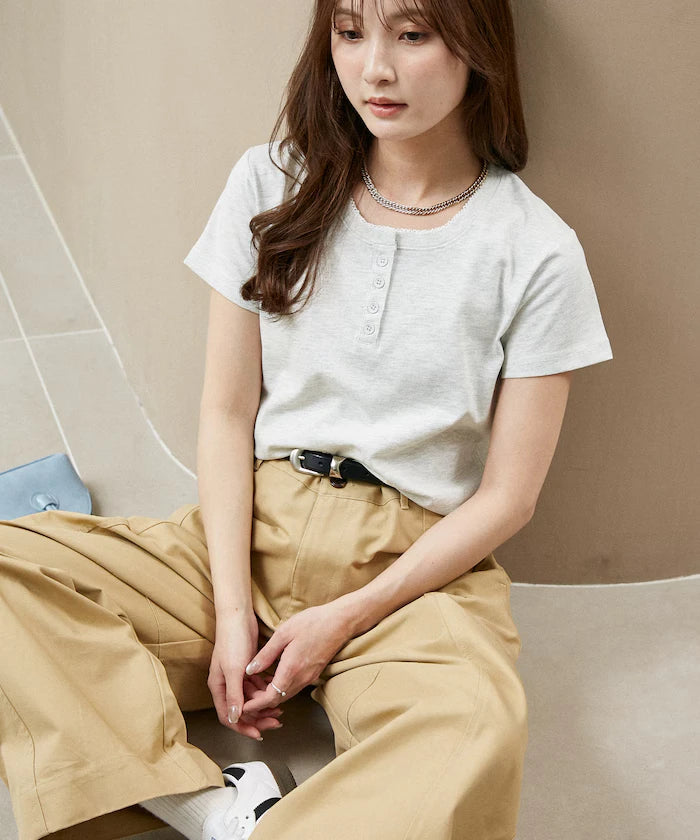 Picot Race Henry Neck T-Shirt Limited Edition