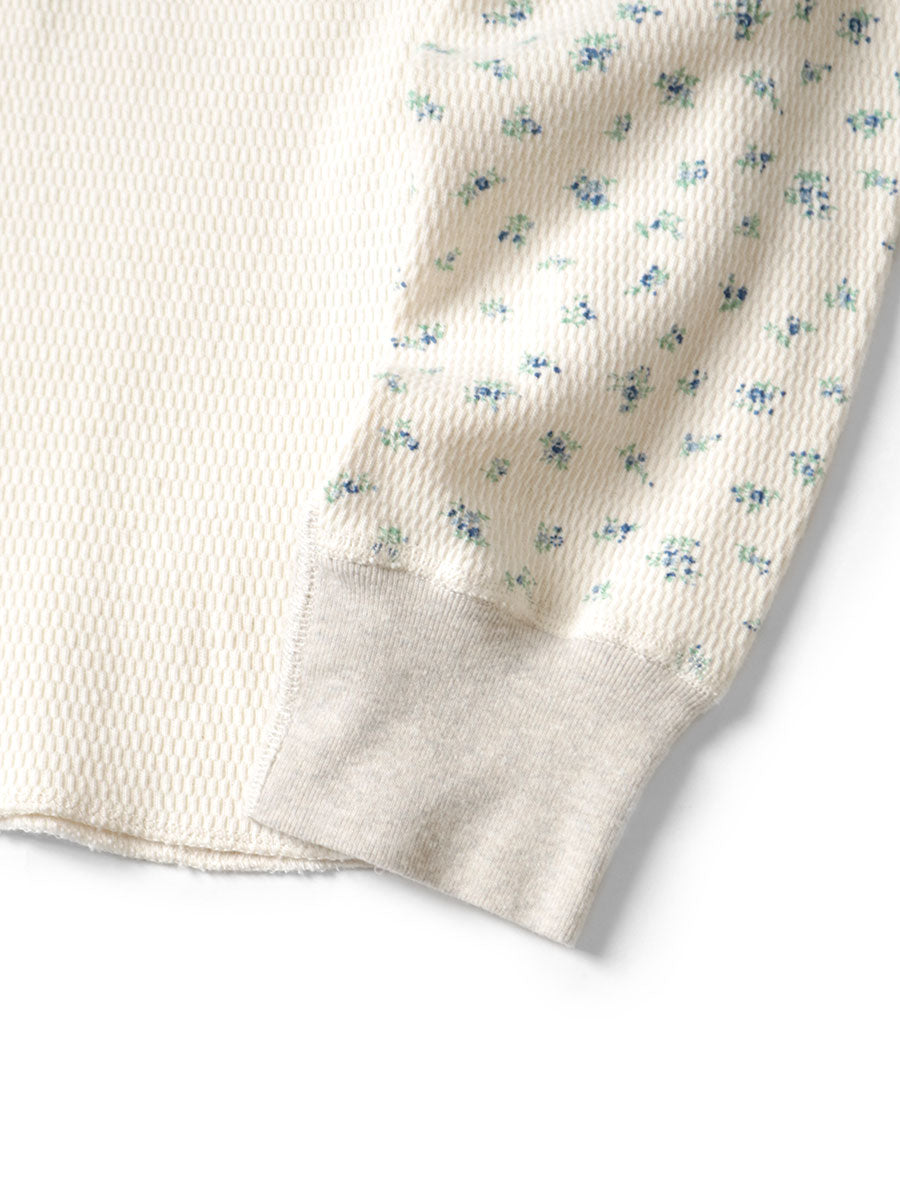 Waffle Jersey Small Flower pt 2TONE Long T (KAPITAL Embroidery)