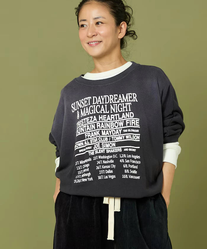 Fade Print Dolman Sweat