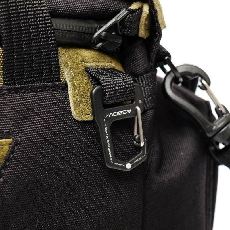 AS2OV x Backwards Limited CORDURA FINE TEX SHOULDERBAG BLACK