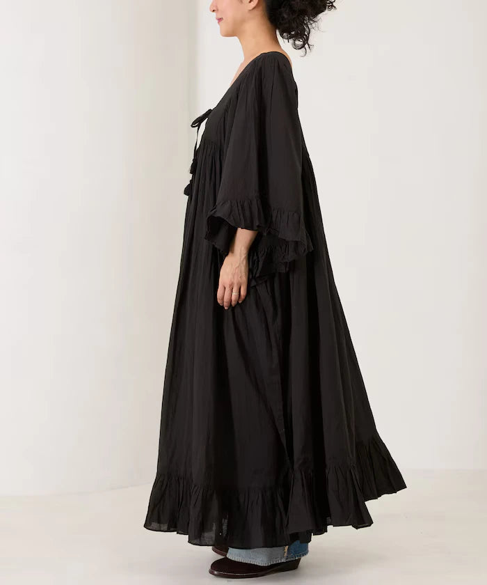 India Square Neck Frilled Dress