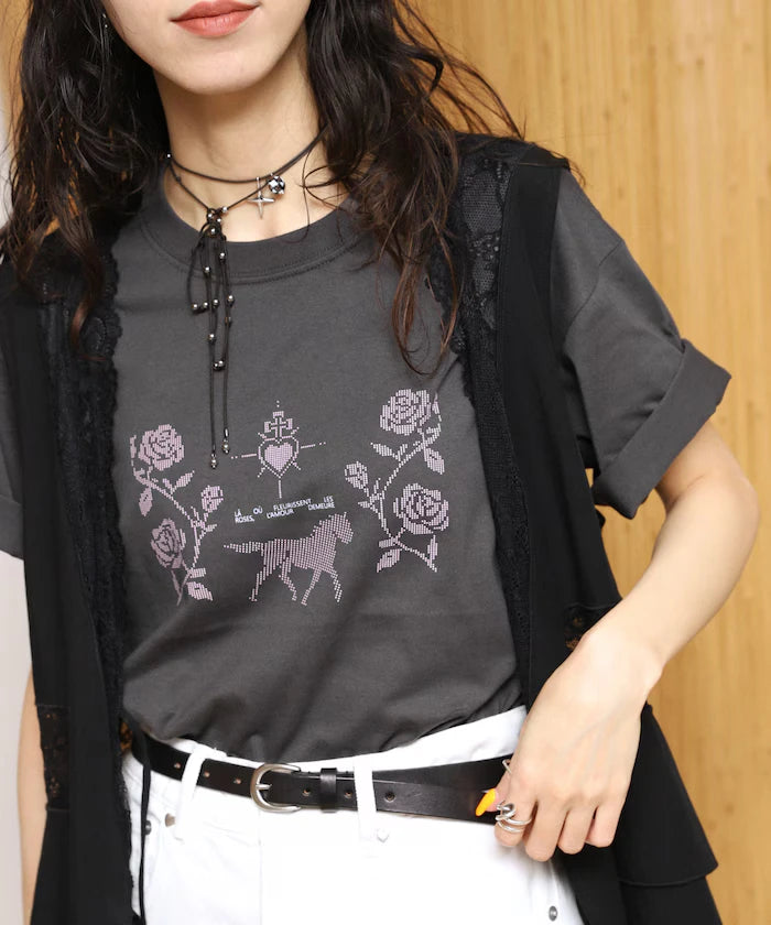 Organic Cotton Dot Graphic T-Shirt