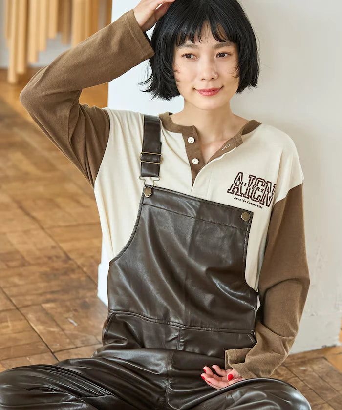 Leatherette Overalls