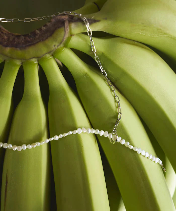 [Release on April 1 at 12:00] SILVER925 Freshwater Pearl Combo Chain Necklace