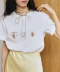 Organic Cotton Animal Heart Print T-Shirt