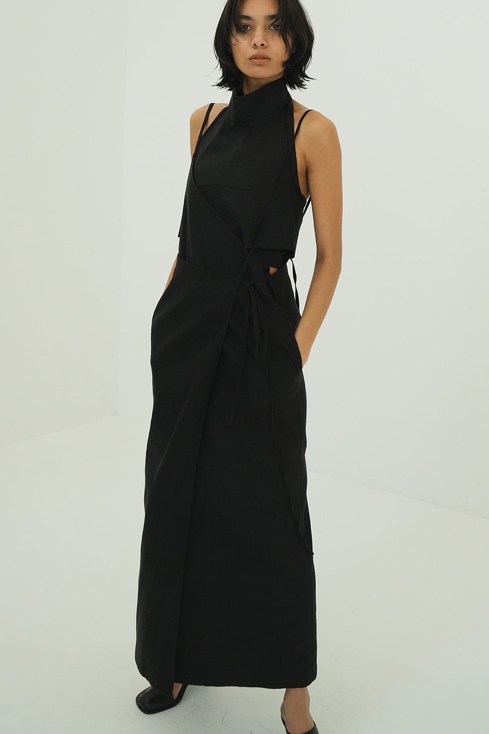 DRAPE WRAP CAMI SKIRT
