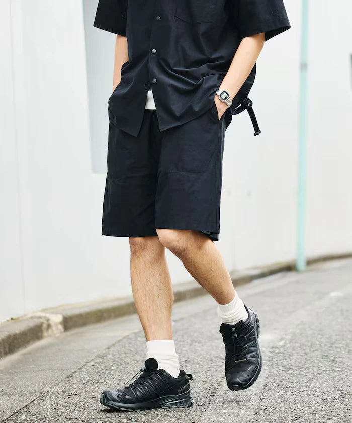 Open Collar Short Sleeve Shirt & Easy Shorts Travel Setup Fabric by SOLOTEX(R)