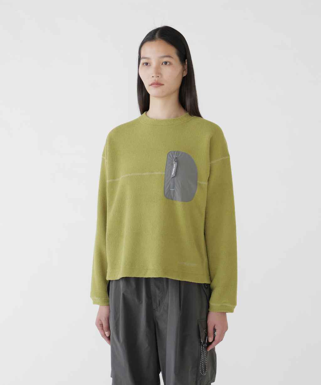 PE warm pile crew neck