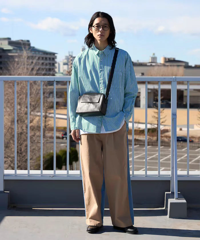 <New Color Added> Relaxed Fit Broad Shirt / Regular Collar / Long Sleeve