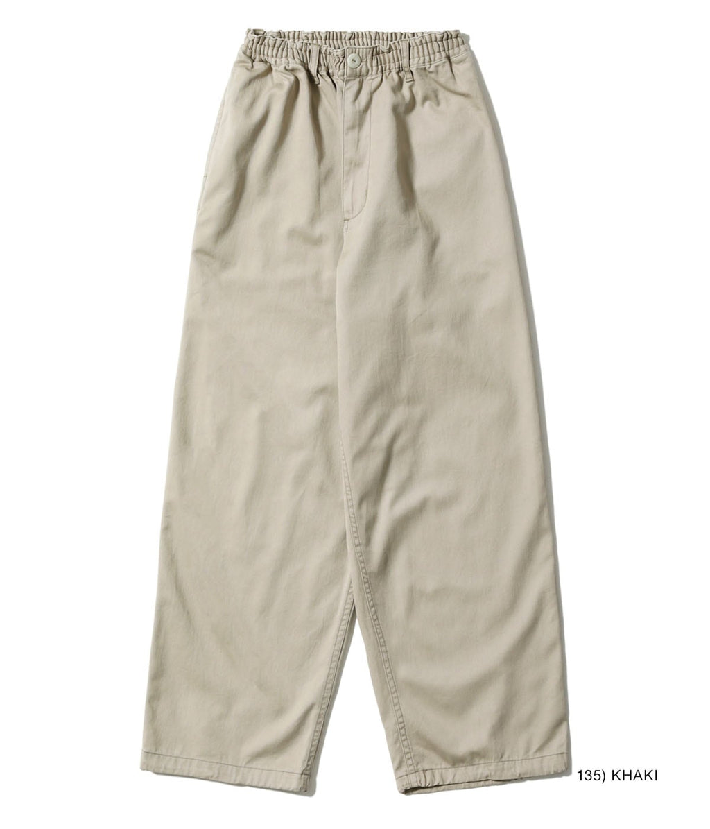 MODUCT COTTON TWILL SCRAB PANTS with STENCIL PRINT AGING MODEL