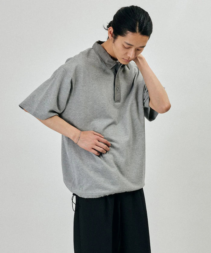 Big Silhouette Spindle Short Sleeve Tech Polo