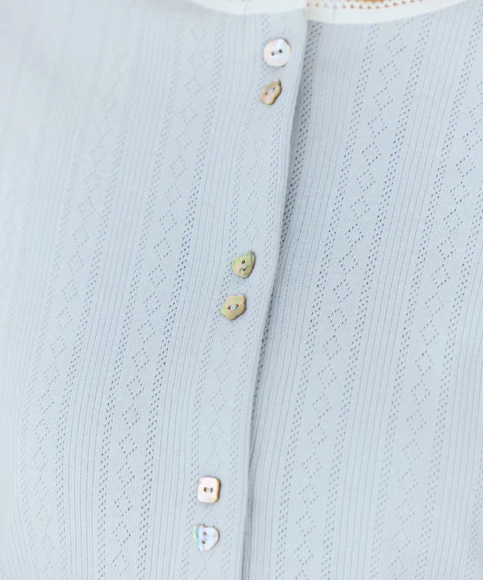 Knitted Cardigan with Variation Buttons