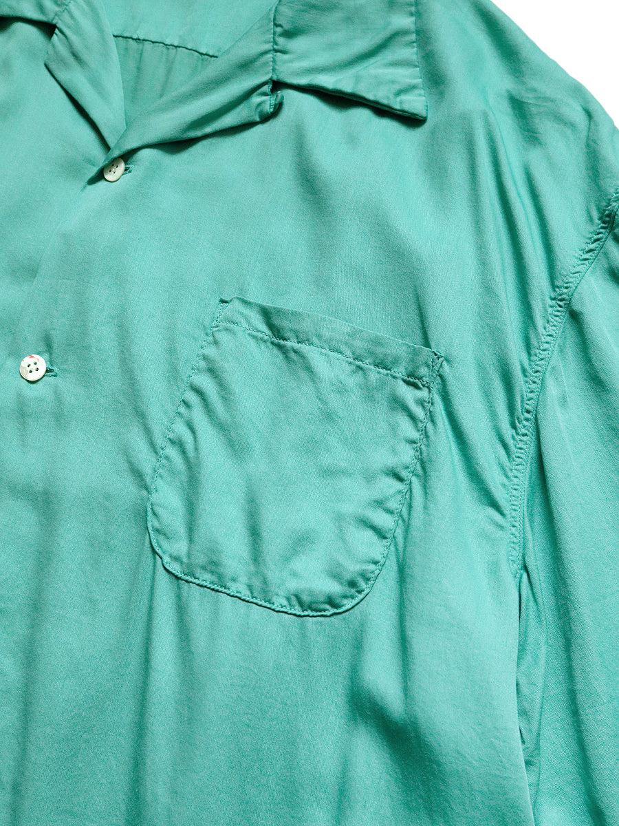 Cotton Satin Wind Pane Aloha Shirt