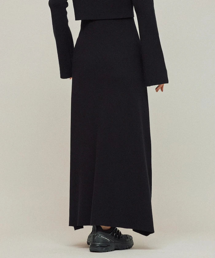 Functional Fabric Silk Blend Knit Ensemble Dress / Anti-Pill / Machine Washable