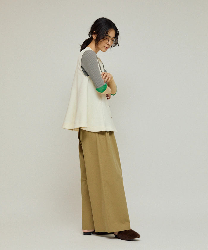 Peplum Silhouette V-Neck Gilet / Vest