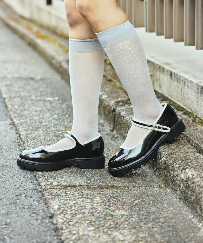Sunny Rain Compatible Chunky Mary Jane Sneakers