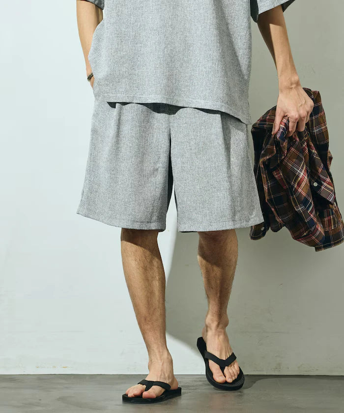 Summer Tweed Easy Wide Shorts / Compatible with Setup