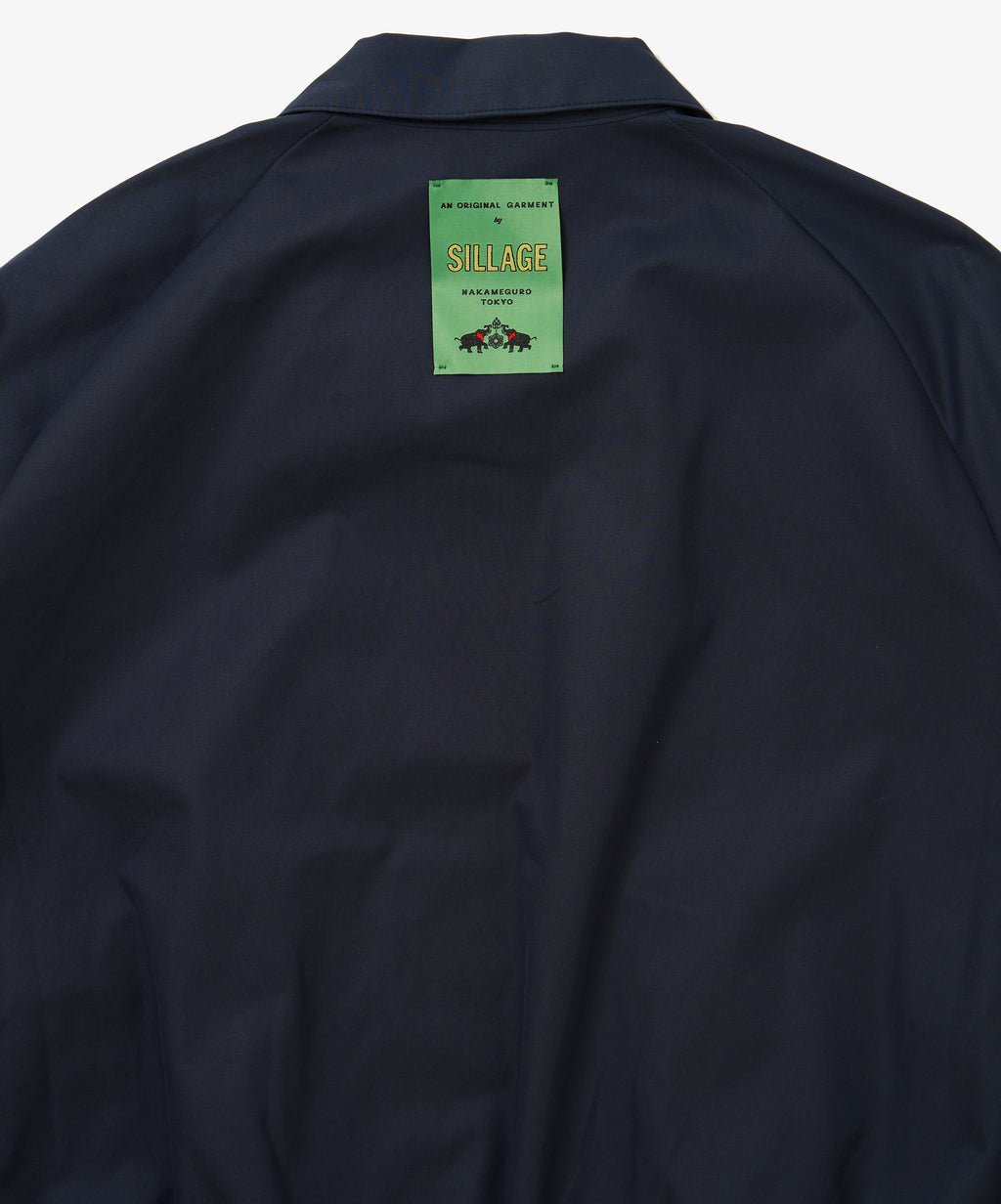 zip up blouson gabardine navy