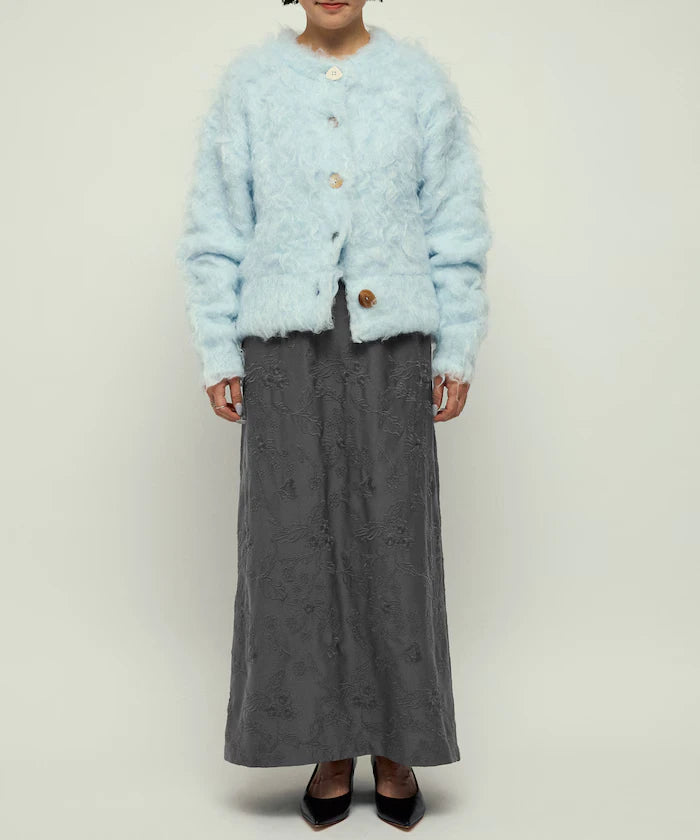 Flower Embroidery I-Line Easy Skirt