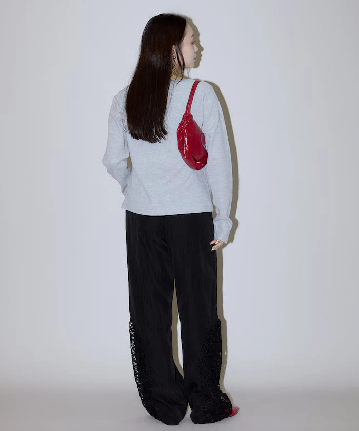Mini Waffle Ribbon Cardigan