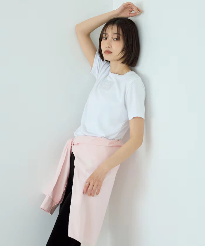 Lace Applique Cotton Modal T-Shirt