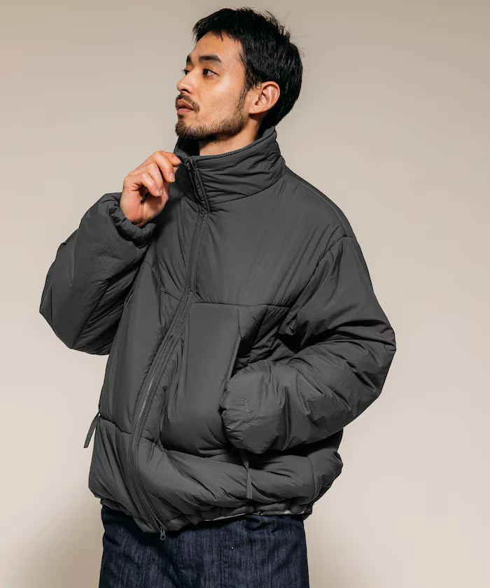 PRIMALOFT PUFF JACKET / Primaloft Stand Collar Puff Jacket / Insulated Blouson