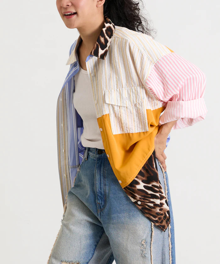 Patchwork Big Shirt