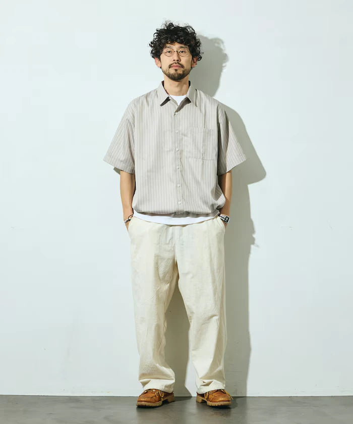 Spindle Stripe Short Sleeve Shirt / Compatible with Setup